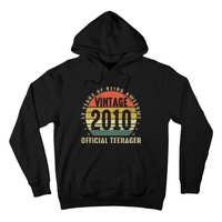 13th Birthday Gifts Vintage 2010 Teenager 13 Years Old Hoodie