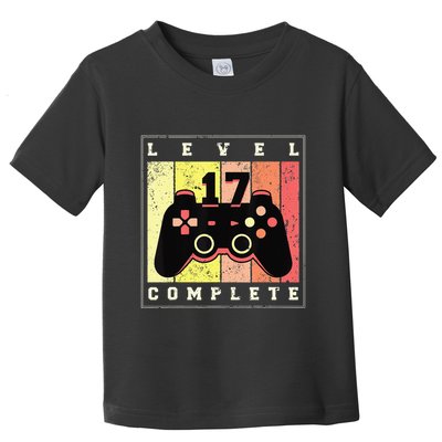 17Th Birthday Gamer Level 17 Complete Toddler T-Shirt