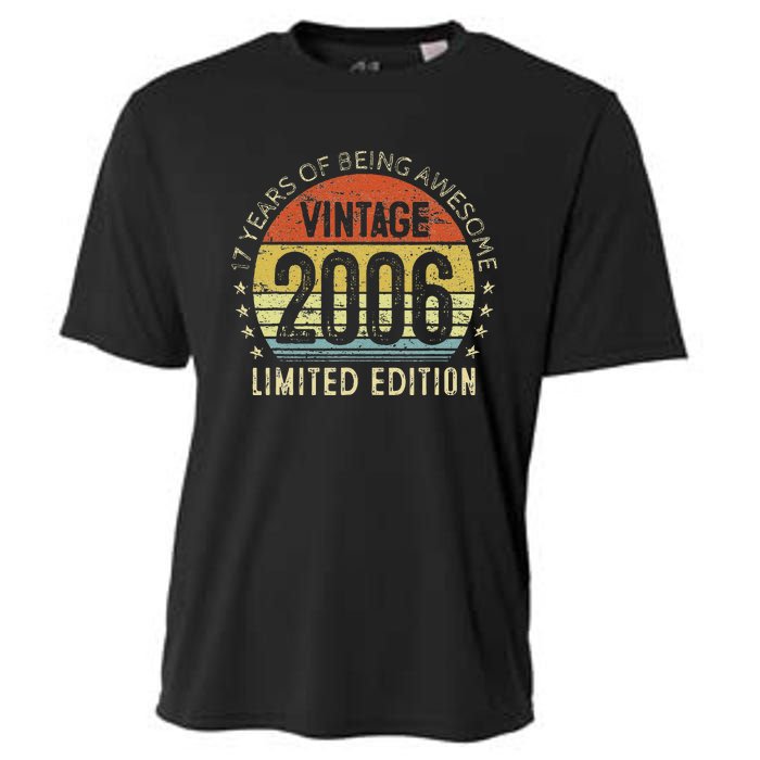 17th Birthday Gift Vintage 2006 Limited Edition 17 Year Old Cooling Performance Crew T-Shirt