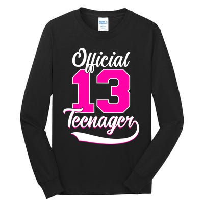 13th Birthday Girls 13 Years Cute Teenager Birthday Tall Long Sleeve T-Shirt