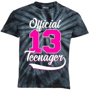 13th Birthday Girls 13 Years Cute Teenager Birthday Kids Tie-Dye T-Shirt