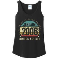 17th Birthday Gift Vintage January 2006 17 Years Old Ladies Essential Tank