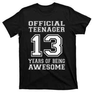 13th Birthday Gift 13 Year Oldss Love T-Shirt