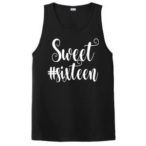 16th Birthday Gift Teen Sweet Sixteen 16 Rose Gold PosiCharge Competitor Tank