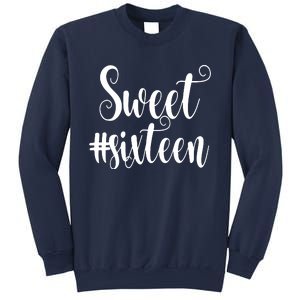 16th Birthday Gift Teen Sweet Sixteen 16 Rose Gold Sweatshirt