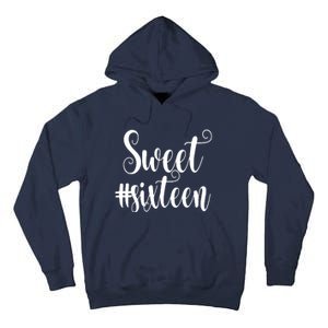 16th Birthday Gift Teen Sweet Sixteen 16 Rose Gold Tall Hoodie