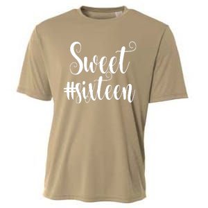 16th Birthday Gift Teen Sweet Sixteen 16 Rose Gold Cooling Performance Crew T-Shirt