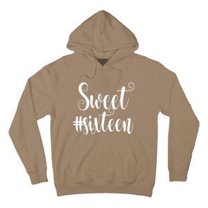 16th Birthday Gift Teen Sweet Sixteen 16 Rose Gold Hoodie