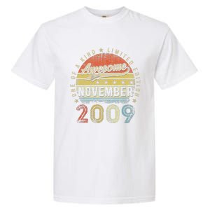 13th Birthday Gift Awesome Since November 2009 13 Year Old Garment-Dyed Heavyweight T-Shirt