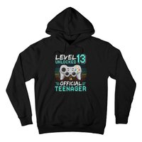 13th Birthday Gifts Level 13 Unlocked Hoodie