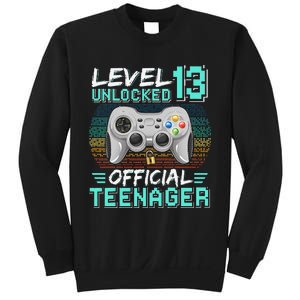 13th Birthday Gifts Level 13 Unlocked Sweatshirt