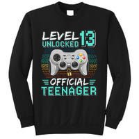 13th Birthday Gifts Level 13 Unlocked Sweatshirt