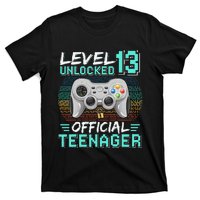 13th Birthday Gifts Level 13 Unlocked T-Shirt