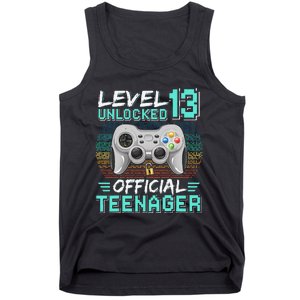 13th Birthday Gifts Level 13 Unlocked Tank Top