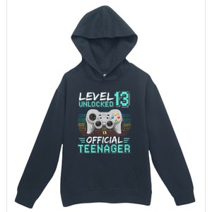 13th Birthday Gifts Level 13 Unlocked Urban Pullover Hoodie