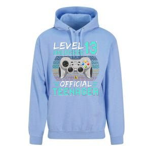 13th Birthday Gifts Level 13 Unlocked Unisex Surf Hoodie