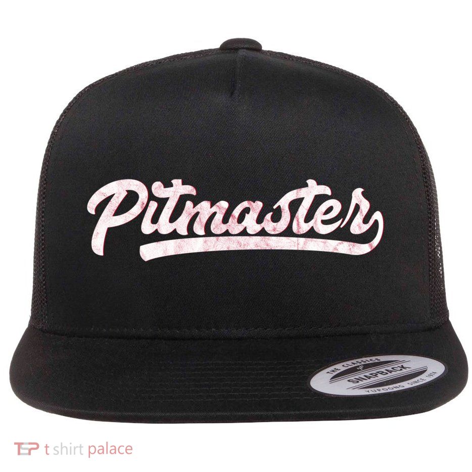 100% Bbq'er Gift Bbq Pitmaster Gift Tee Flat Bill Trucker Hat