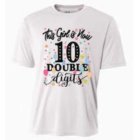 10th Birthday Gifts This Girl Is Now 10 Double Digits Cooling Performance Crew T-Shirt