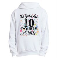 10th Birthday Gifts This Girl Is Now 10 Double Digits Urban Pullover Hoodie