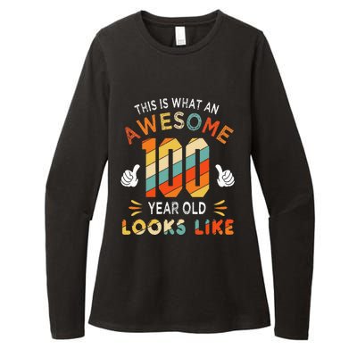 100th Birthday Gifts 100 Years Old looks Like Funny Birthday Womens CVC Long Sleeve Shirt