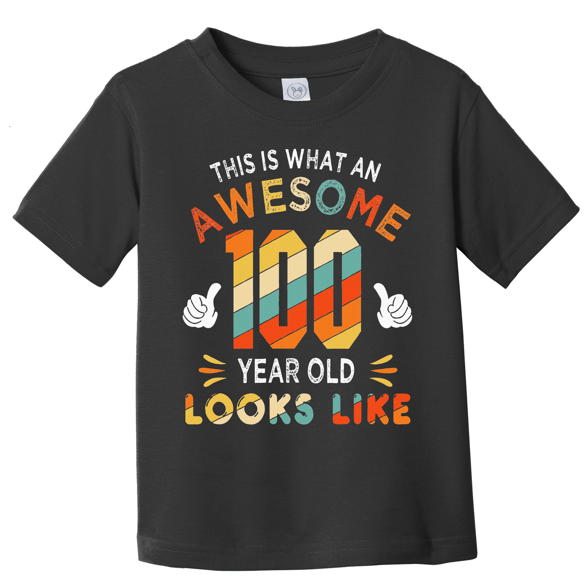100th Birthday Gifts 100 Years Old looks Like Funny Birthday Toddler T-Shirt