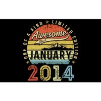 10th Birthday Gift Awesome Since January 2014 10 Year Old Bumper Sticker