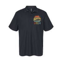 10th Birthday Gift Awesome Since January 2014 10 Year Old Softstyle Adult Sport Polo