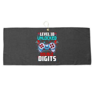 10th Birthday Gift For Boys Double Digits 10 Year Old Gifts Gamer Gift Large Microfiber Waffle Golf Towel