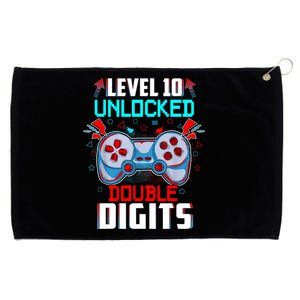 10th Birthday Gift For Boys Double Digits 10 Year Old Gifts Gamer Gift Grommeted Golf Towel