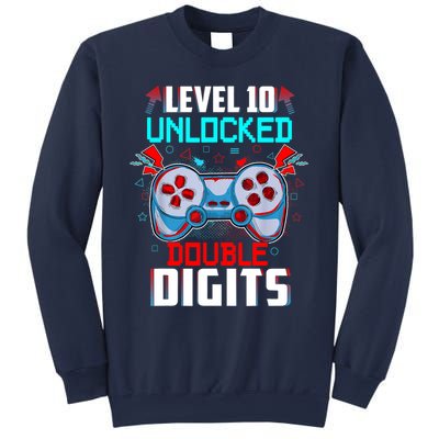 10th Birthday Gift For Boys Double Digits 10 Year Old Gifts Gamer Gift Sweatshirt