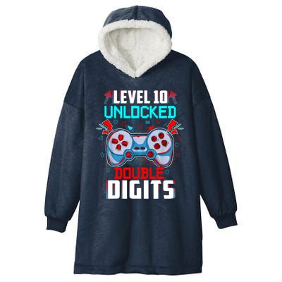 10th Birthday Gift For Boys Double Digits 10 Year Old Gifts Gamer Gift Hooded Wearable Blanket