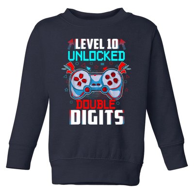 10th Birthday Gift For Boys Double Digits 10 Year Old Gifts Gamer Gift Toddler Sweatshirt