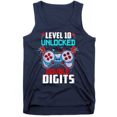 10th Birthday Gift For Boys Double Digits 10 Year Old Gifts Gamer Gift Tank Top