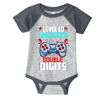 10th Birthday Gift For Boys Double Digits 10 Year Old Gifts Gamer Gift Infant Baby Jersey Bodysuit