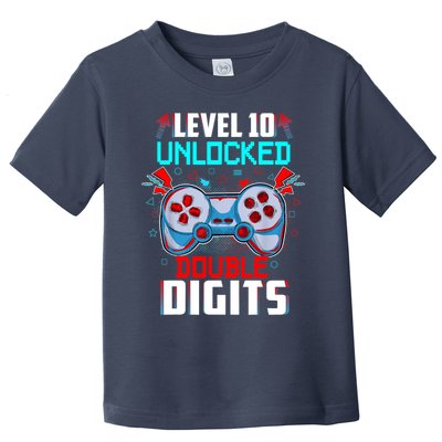 10th Birthday Gift For Boys Double Digits 10 Year Old Gifts Gamer Gift Toddler T-Shirt