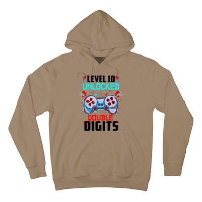 10th Birthday Gift For Boys Double Digits 10 Year Old Gifts Gamer Gift Hoodie