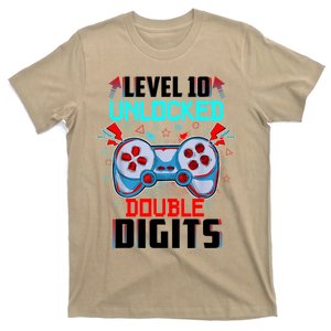 10th Birthday Gift For Boys Double Digits 10 Year Old Gifts Gamer Gift T-Shirt