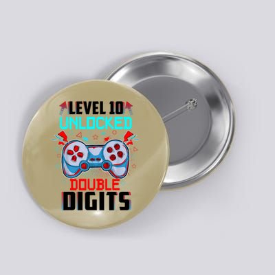 10th Birthday Gift For Boys Double Digits 10 Year Old Gifts Gamer Gift Button