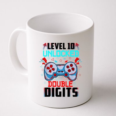 10th Birthday Gift For Boys Double Digits 10 Year Old Gifts Gamer Gift Coffee Mug