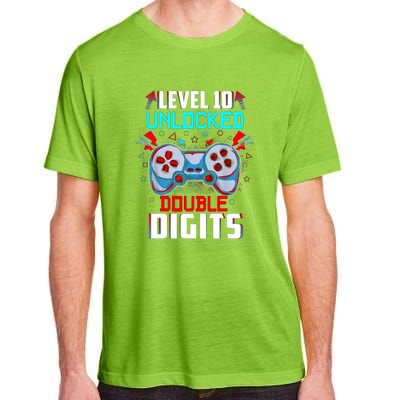 10th Birthday Gift For Double Digits 10 Year Old Gifts Gamer Gift Adult ChromaSoft Performance T-Shirt