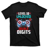 10th Birthday Gift For Double Digits 10 Year Old Gifts Gamer Gift T-Shirt