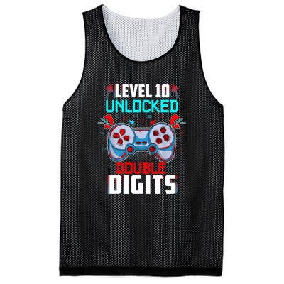 10th Birthday Gift For Double Digits 10 Year Old Gifts Gamer Gift Mesh Reversible Basketball Jersey Tank