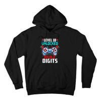 10th Birthday Gift For Double Digits 10 Year Old Gifts Gamer Gift Tall Hoodie