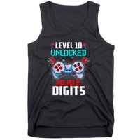 10th Birthday Gift For Double Digits 10 Year Old Gifts Gamer Gift Tank Top