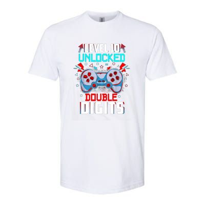 10th Birthday Gift For Double Digits 10 Year Old Gifts Gamer Gift Softstyle CVC T-Shirt