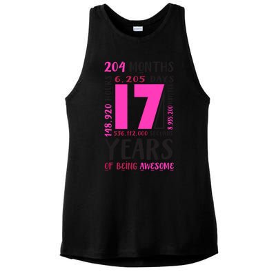 17th Birthday Girl Gifts 17 Year Old Daughter Niece Ladies PosiCharge Tri-Blend Wicking Tank