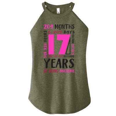 17th Birthday Girl Gifts 17 Year Old Daughter Niece Women’s Perfect Tri Rocker Tank