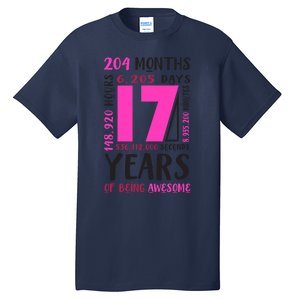 17th Birthday Girl Gifts 17 Year Old Daughter Niece Tall T-Shirt