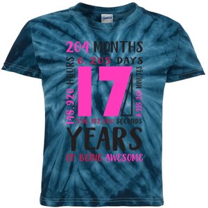 17th Birthday Girl Gifts 17 Year Old Daughter Niece Kids Tie-Dye T-Shirt