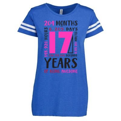 17th Birthday Girl Gifts 17 Year Old Daughter Niece Enza Ladies Jersey Football T-Shirt